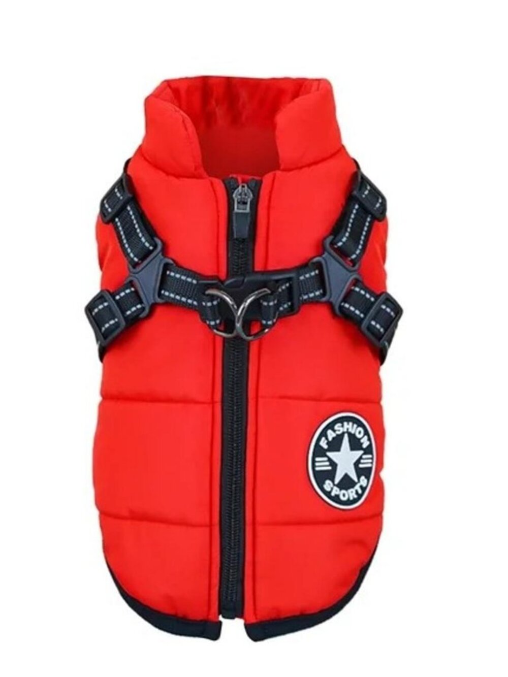 Fashion Sport Dog Winter Coat with Harness Size XL